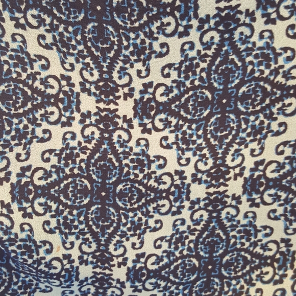 CAbi  Blue Cream and Green tank top blouse - Picture 4 of 7